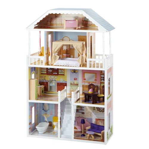 Кукольный домик для Барби САМЫЙ РОСКОШНЫЙ, с мебелью 50 элементов