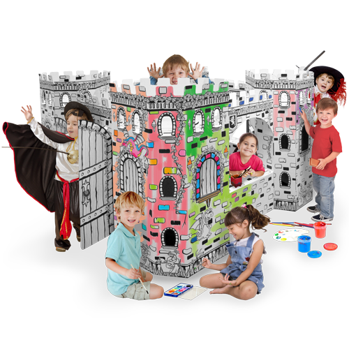 Картонный домик Крепость
