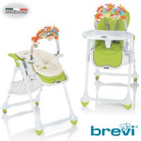 Brevi B.Fun – это шезлонг для новорожденного и многофункциональный детский стульчик.