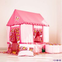 Текстильный домик-палатка с пуфиком для девочек Дворец Мирабель