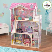 Трехэтажный дом для кукол Барби Аннабель (Annabelle) с мебелью 17 элементов