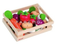 Набор овощей из дерева в ящике, 12 эл.от Janod