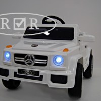 Электромобиль Mers белый VIP с дистанционным управлением  для детей от 1 до 8 лет