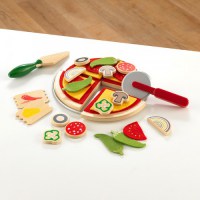 Продукты и техника для детской игровой кухни. Игровой набор Пицца KIDKRAFT (КИДКРАФТ) с грибами и пармезаном понравиться Вашему малышу. Гостеприимный хозяин накормит всех, пицца большая и вкусная!