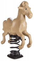Качалка - лошадь на пружине для ипользования на игровых площадках во дворе, на даче
