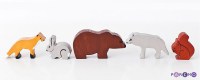 Набор игрушечных животных Paremo (Дикие животные - 5 фигурок)