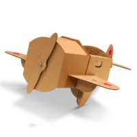 Игрушка из картона Самолет на лямках