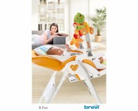 Brevi B.Fun – это шезлонг для новорожденного и многофункциональный детский стульчик.